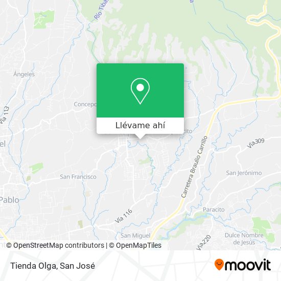 Mapa de Tienda Olga