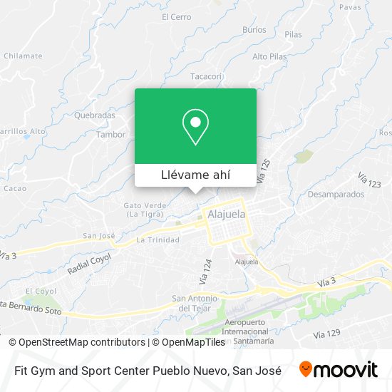 Mapa de Fit Gym and Sport Center Pueblo Nuevo