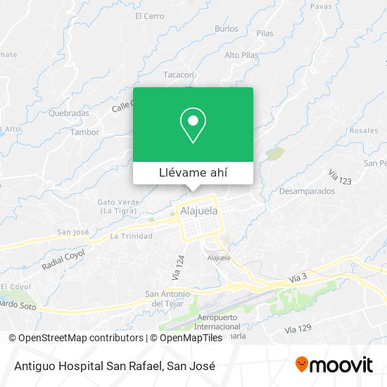 Mapa de Antiguo Hospital San Rafael