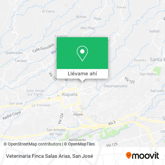 Mapa de Veterinaria Finca Salas Arias
