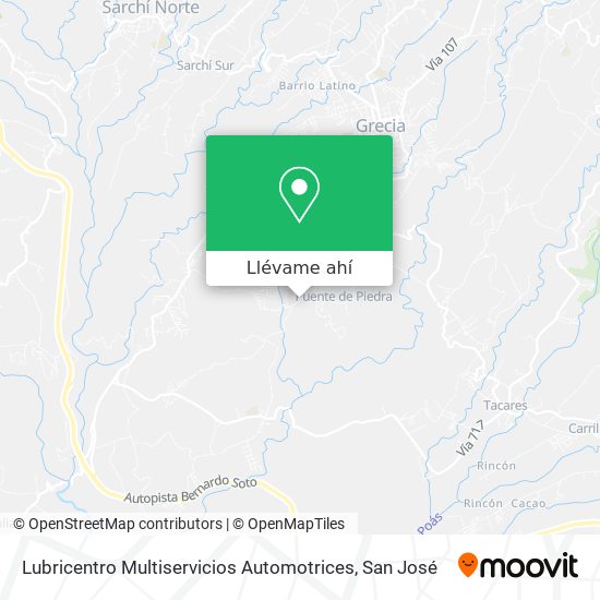 Mapa de Lubricentro Multiservicios Automotrices