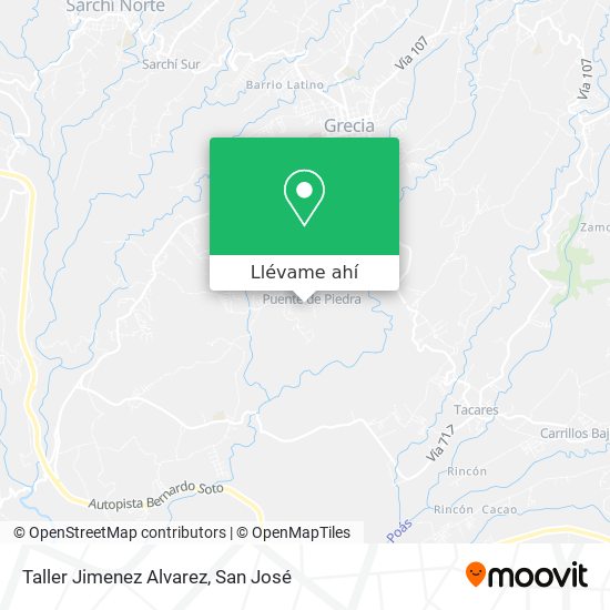 Mapa de Taller Jimenez Alvarez