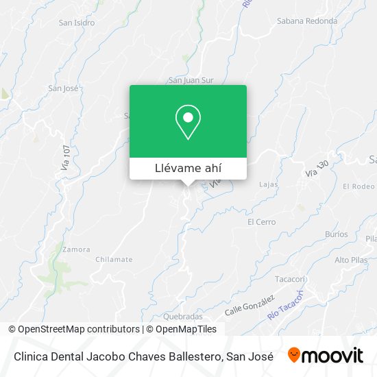 Mapa de Clinica Dental Jacobo Chaves Ballestero