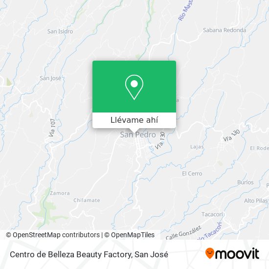 Mapa de Centro de Belleza Beauty Factory