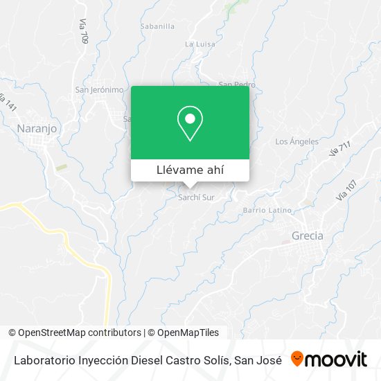 Mapa de Laboratorio Inyección Diesel Castro Solís