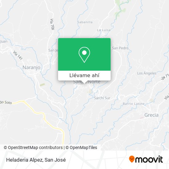 Mapa de Heladeria Alpez