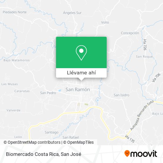 Mapa de Biomercado Costa Rica