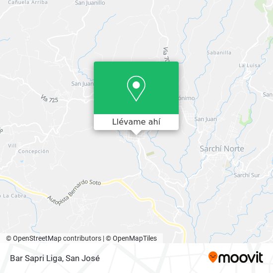 Mapa de Bar Sapri Liga