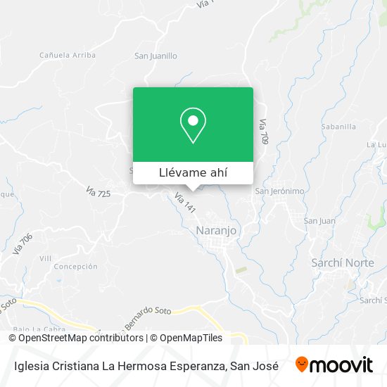 Mapa de Iglesia Cristiana La Hermosa Esperanza