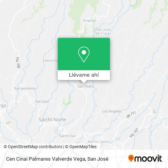 Mapa de Cen Cinai Palmares Valverde Vega