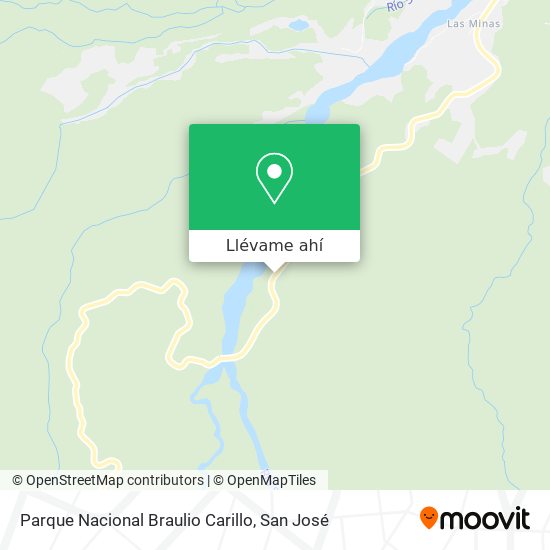 Mapa de Parque Nacional Braulio Carillo