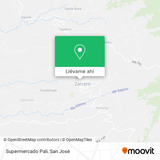 Mapa de Supermercado Pali