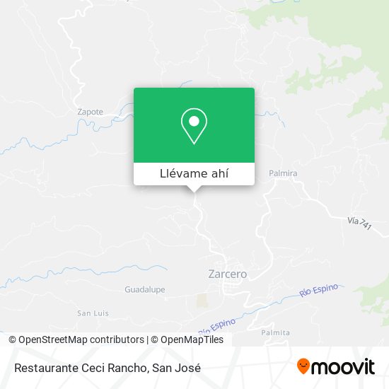 Mapa de Restaurante Ceci Rancho