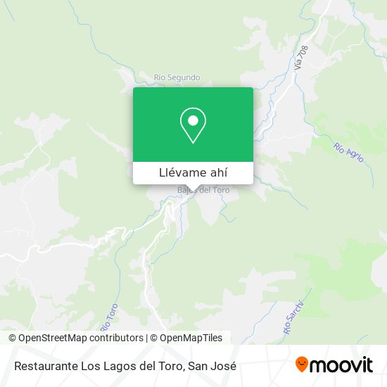 Mapa de Restaurante Los Lagos del Toro