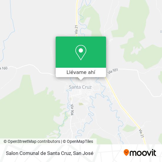 Mapa de Salon Comunal de Santa Cruz