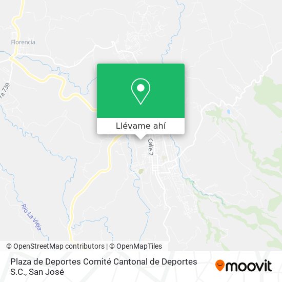 Mapa de Plaza de Deportes Comité Cantonal de Deportes S.C.