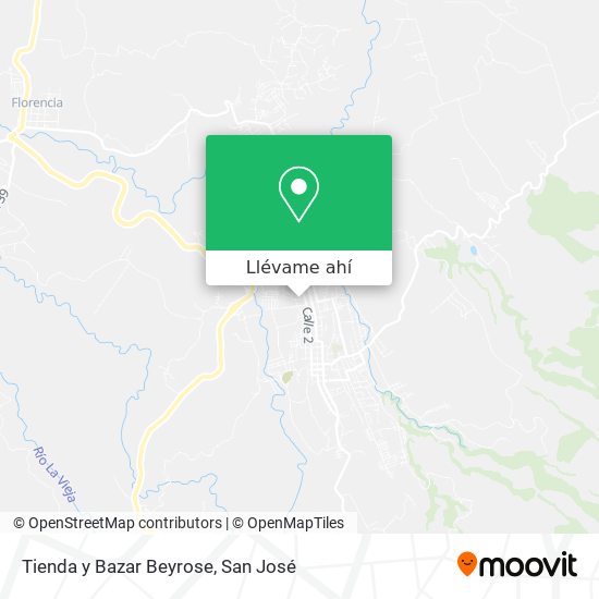 Mapa de Tienda y Bazar Beyrose