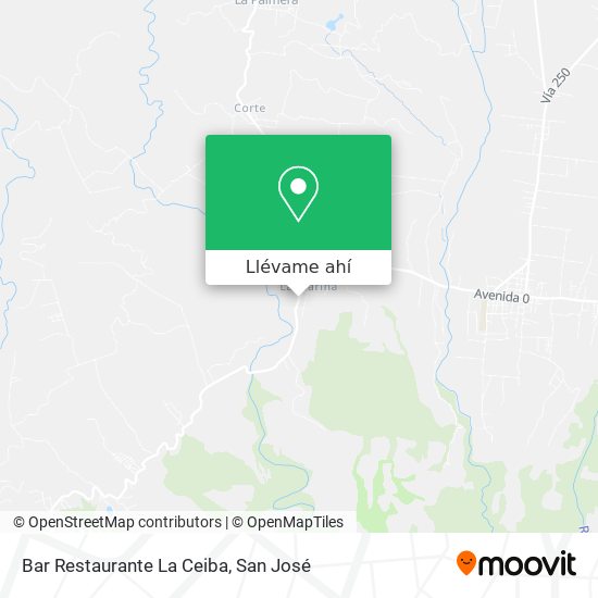 Mapa de Bar Restaurante La Ceiba