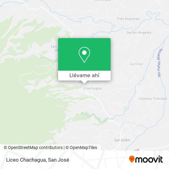 Mapa de Liceo Chachagua