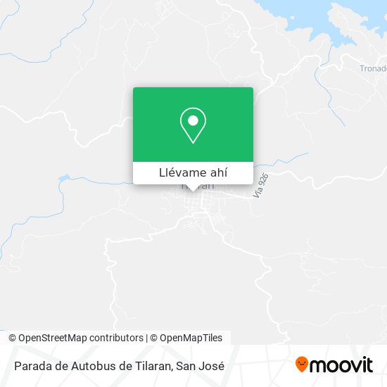 Mapa de Parada de Autobus de Tilaran