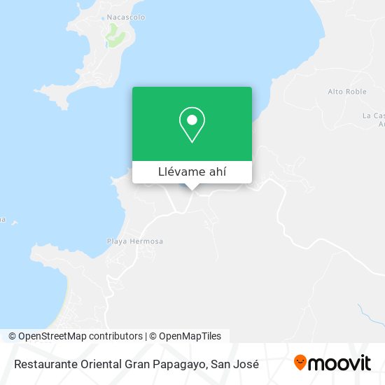 Mapa de Restaurante Oriental Gran Papagayo