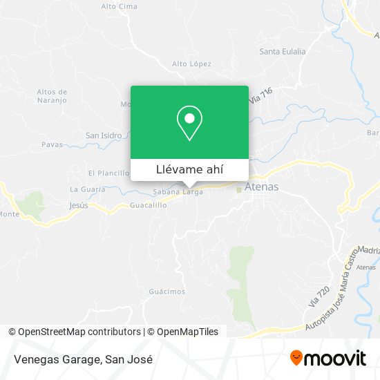 Mapa de Venegas Garage