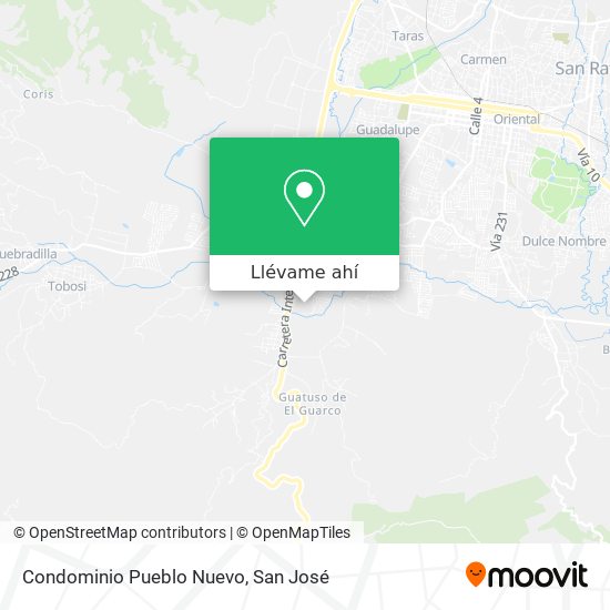 Mapa de Condominio Pueblo Nuevo