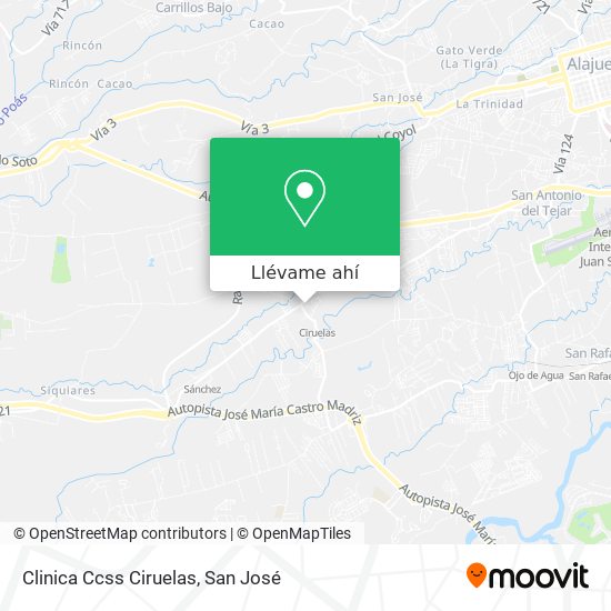 Mapa de Clinica Ccss Ciruelas