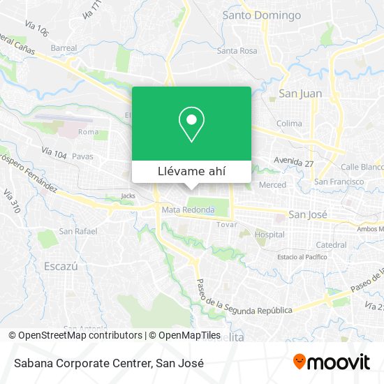 Mapa de Sabana Corporate Centrer