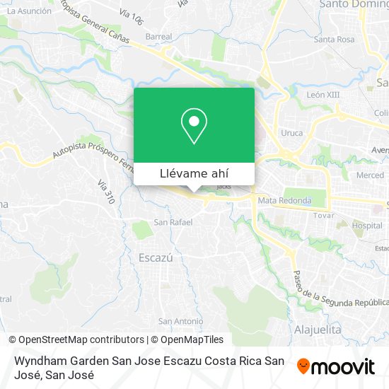 Mapa de Wyndham Garden San Jose Escazu Costa Rica San José
