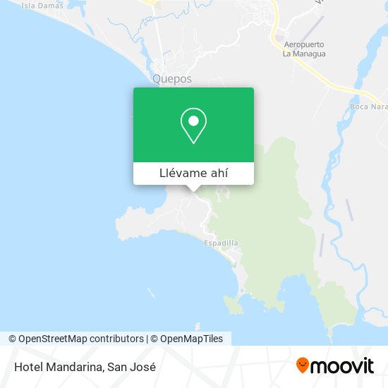 Mapa de Hotel Mandarina