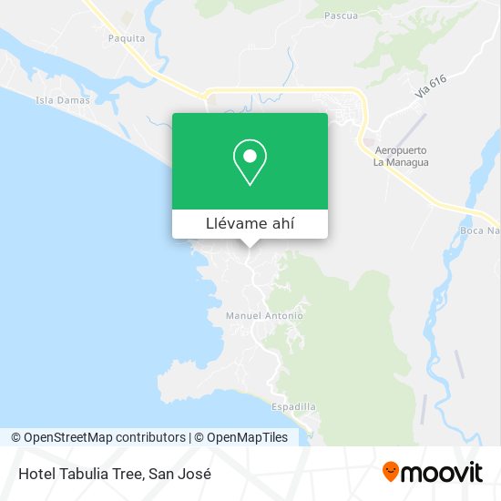 Mapa de Hotel Tabulia Tree