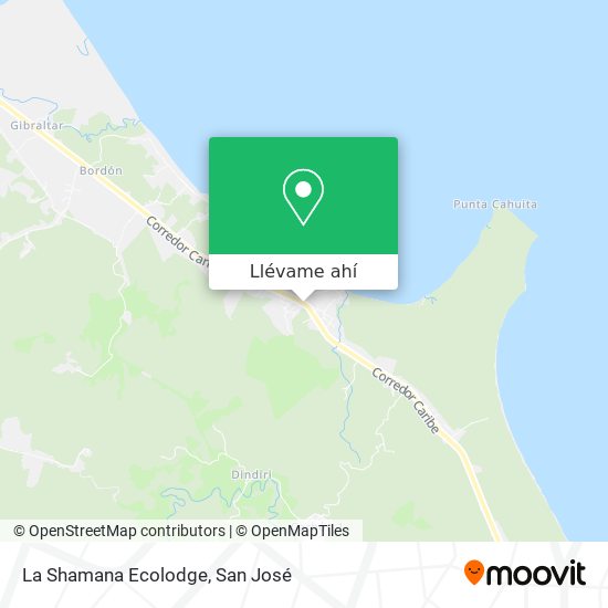 Mapa de La Shamana Ecolodge