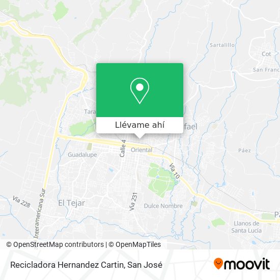 Mapa de Recicladora Hernandez Cartin