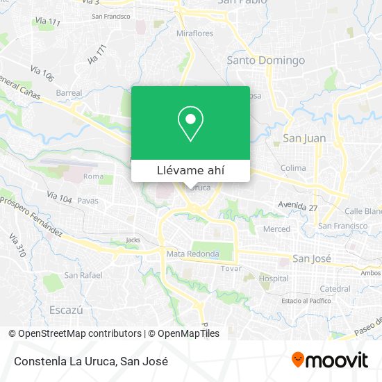 Mapa de Constenla La Uruca