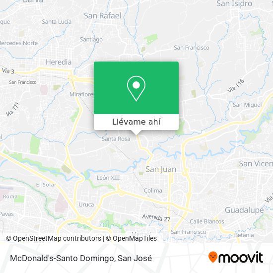 Mapa de McDonald's-Santo Domingo