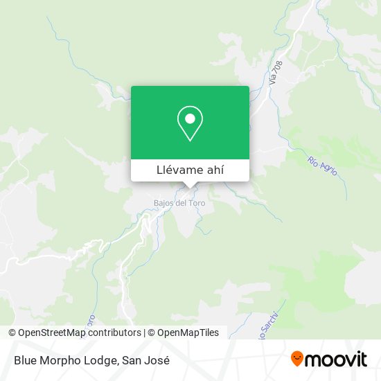 Mapa de Blue Morpho Lodge