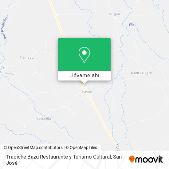 Mapa de Trapiche Bazu Restaurante y Turismo Cultural