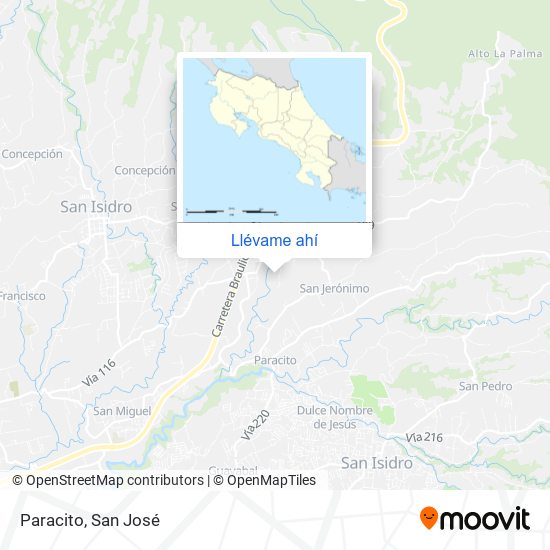 Mapa de Paracito