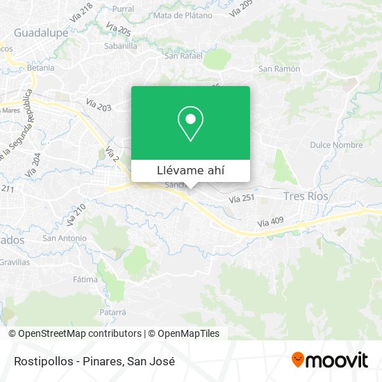 Mapa de Rostipollos - Pinares