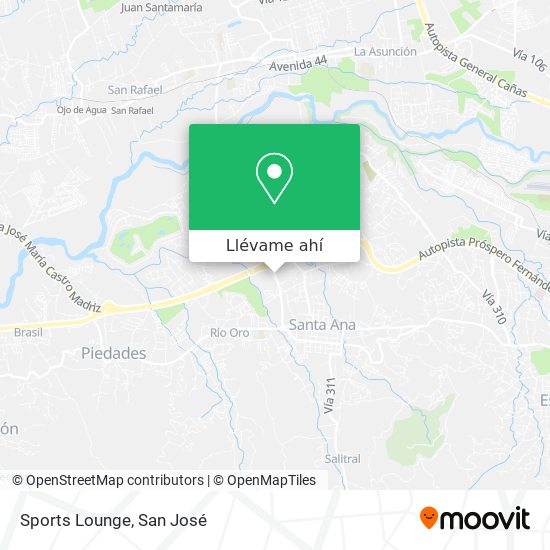 Mapa de Sports Lounge