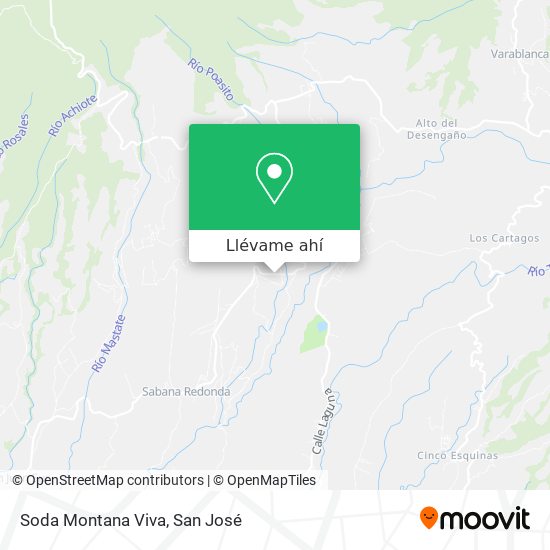 Mapa de Soda Montana Viva