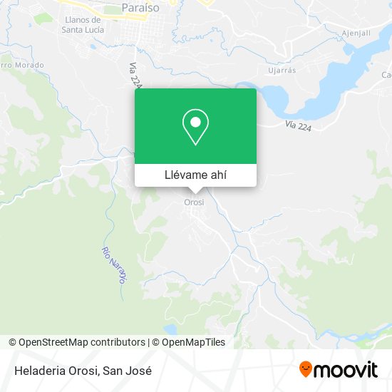 Mapa de Heladeria Orosi