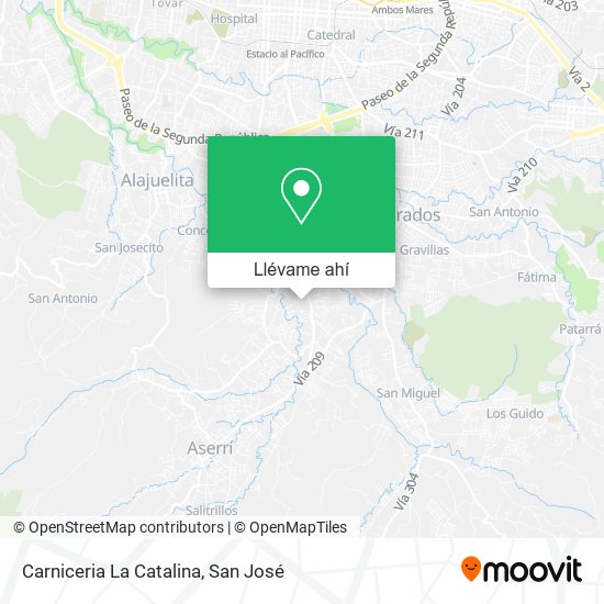 Mapa de Carniceria La Catalina