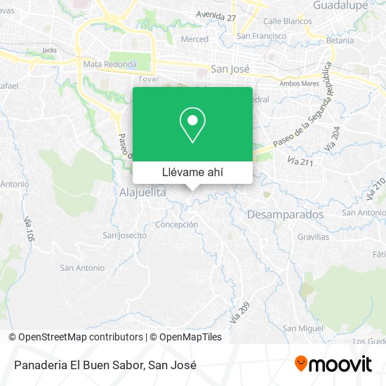 Mapa de Panaderia El Buen Sabor