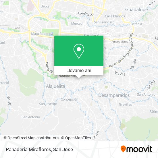 Mapa de Panaderia Miraflores