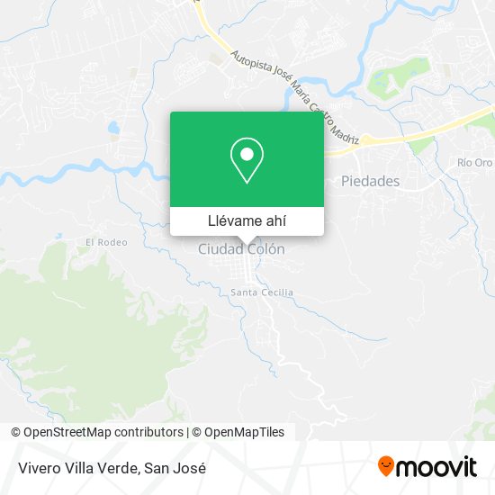 Mapa de Vivero Villa Verde