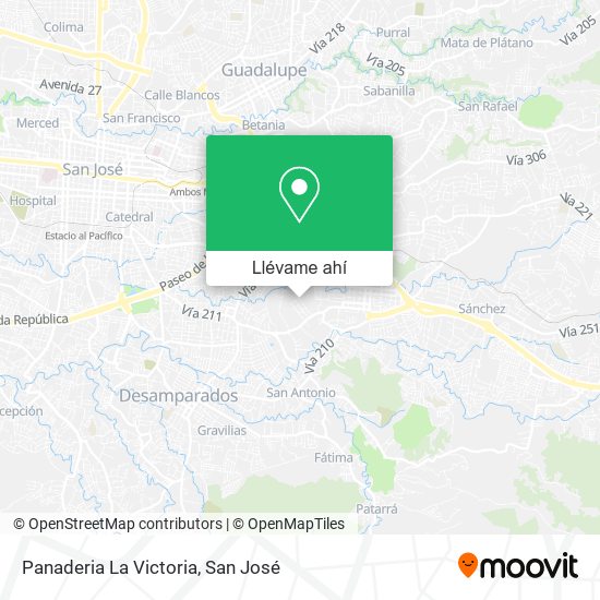 Mapa de Panaderia La Victoria