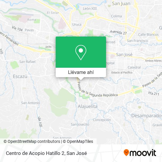 Mapa de Centro de Acopio Hatillo 2