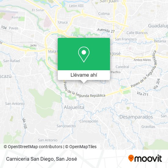 Mapa de Carniceria San Diego